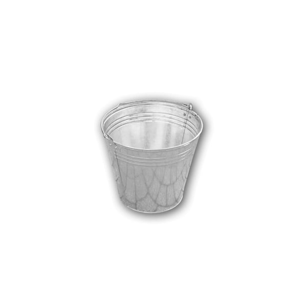 Forzinket spand 10L Silver