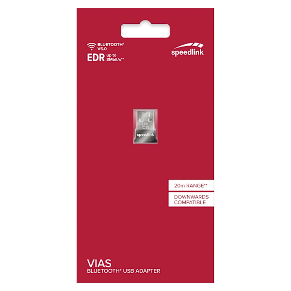 Speedlink Bluetooth -sovitin BT 5.0 Vias Nano (SL-167411-BK)