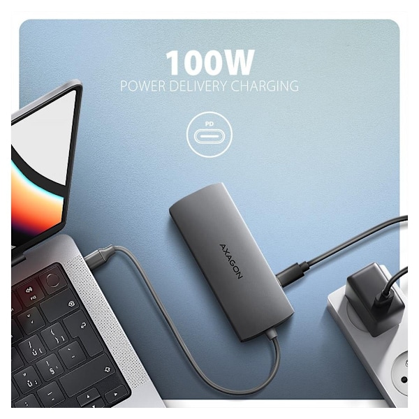 AXAGON, Multiport USB-C 5Gbps hub, HMC-8HLSA