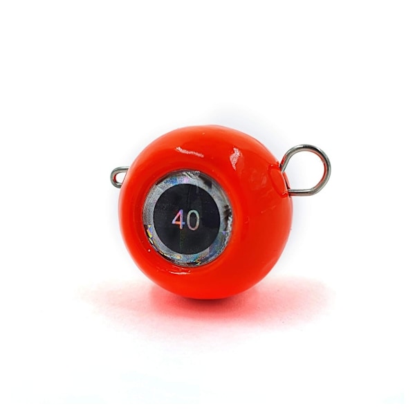 Jig sinker RB, 40 g, punainen, 3 kpl, Merganser