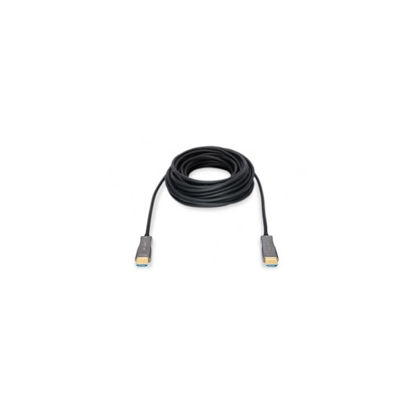 Digitus, HDMI til HDMI, HDMI AOC Hybrid-Fiber-tilkoblingskabel, AK-330125-100-S