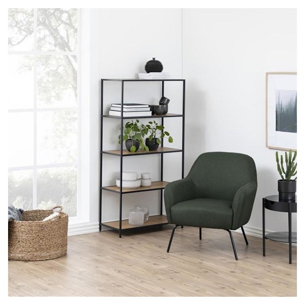 Hylla SEAFORD 77x35xH150cm, ek