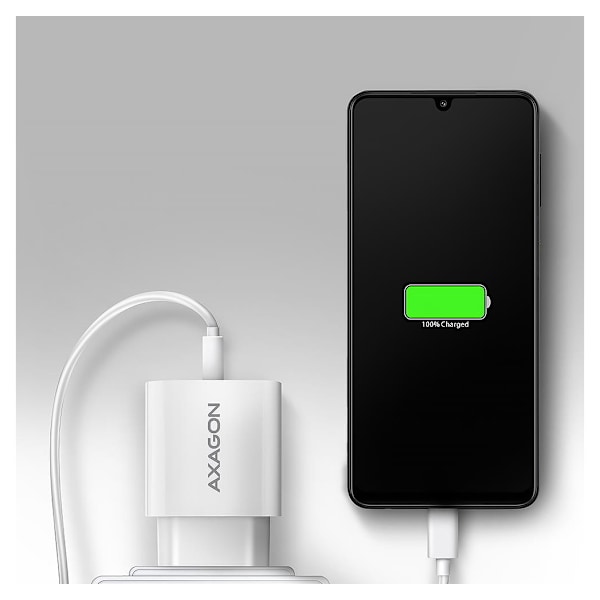 AXAGON, Vægoplader 1x port USB-A, QC3.0/AFC/FCP/Apple, 18W, ACU-QC18W