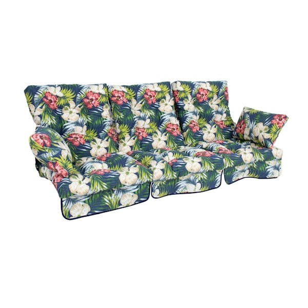 Putehusker ROMA 108x56x10cm, mørk floral, 3stk