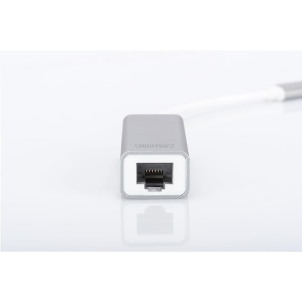 Digitus, USB Type-C til RJ45, USB Type C 3.0 Gigabit Ethernet-adapter 10/100/1000 Mbps, DN-3024