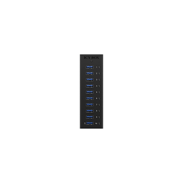 Raidsonic, USB Hub, 10 portar USB 3.0 Hub, Icy Box IB-AC6110