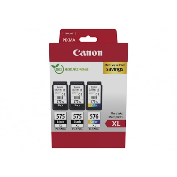 Patron til printer, PG-575XLx2/CL-576XL Multipack 5437C004, Canon