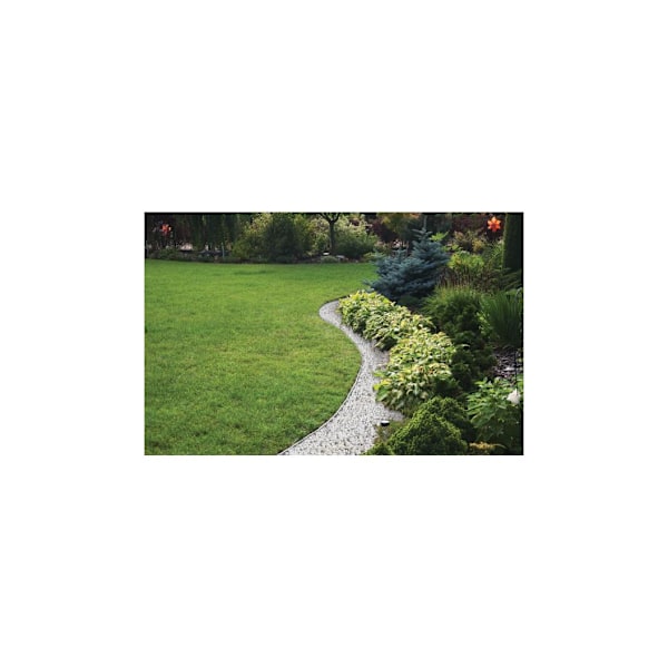 Nurmikon reunussetti EASY BORDER 40mm, vaalean harmaa, Bradas