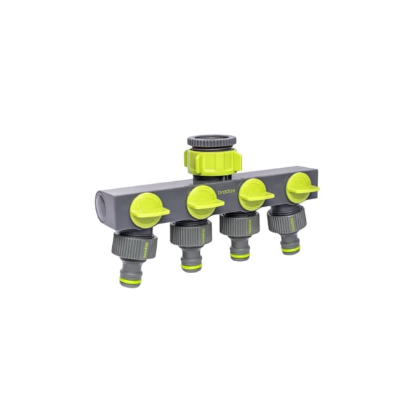 LIME LINE 4-vejs splitter med ventiler - vogn