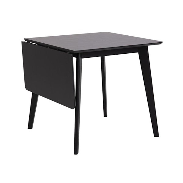 Ruokapöytä ROXBY, 80/120x80xH76cm, musta