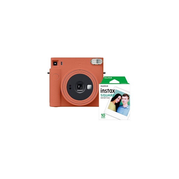 Fujifilm Instax Square SQ1, terrakottaoranssi + kalvo
