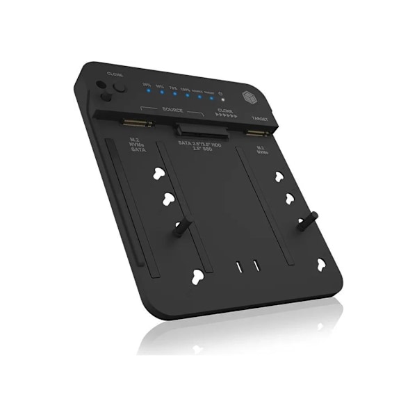 Raidsonic, Icy Box Docking and Clone -asema 2x M.2 NVMe SSD:lle, IB-2913MCL-C31
