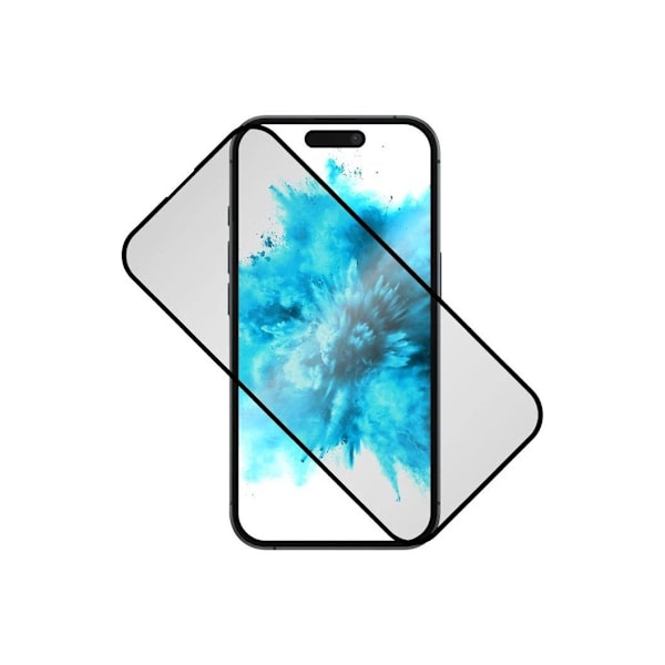 Fast, integritetsskydd, Apple, iPhone 16 Plus, härdat glas, svart, skärmskydd