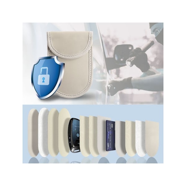 Tech-Protect car key pouch RFID Signal Blocker KLR100, beige