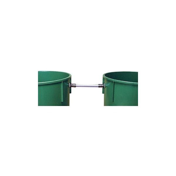 Regnstusskoblingssett med bor 3/4" Transparent