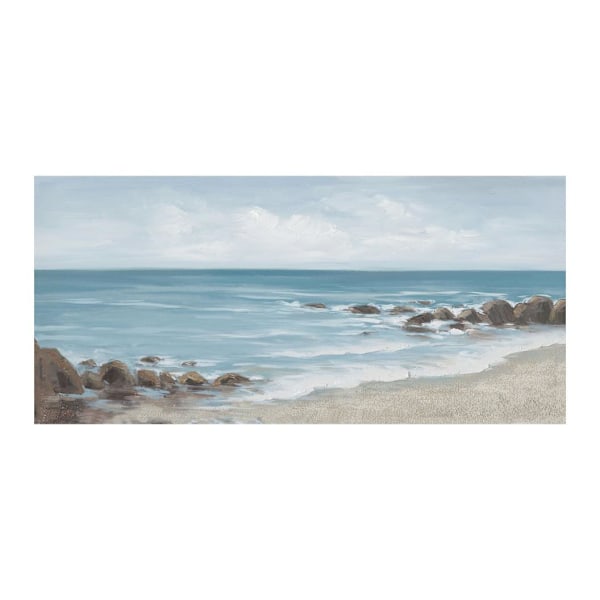 Oljemålning 70x150cm, havsstrand