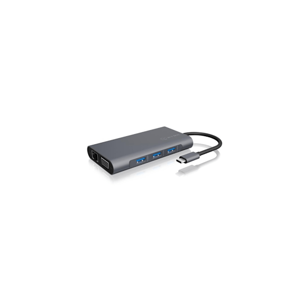 Icy Box IB-DK4040-CPD USB Type-C™ dockningsstation med två videogränssnitt