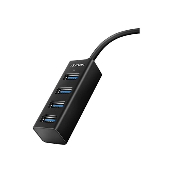 AXAGON, Miniature metal fire-ports USB 3.2 Gen 1 hub, HUE-M1A