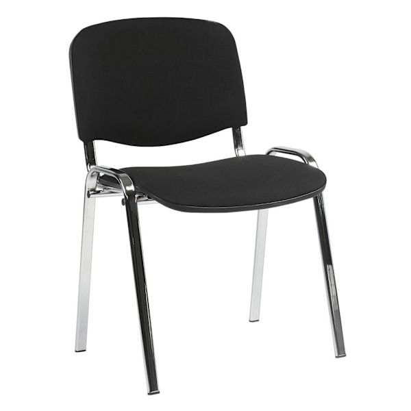 Gjestestol ISO sort/krom