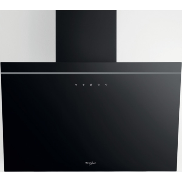 Modern kökshuva AKR 62F LT K, Whirlpool Svart