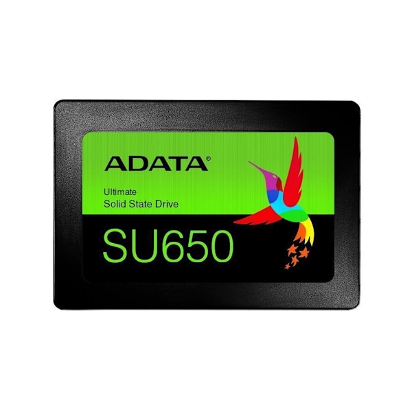 SSD Adata su650 (1tb, sata 3.0, skrivhastighet 450 mbyte/sek, läshastighet 520 mbyte/sek, 2,5", tbw 600 tb, mtbf 2000000 timmar)