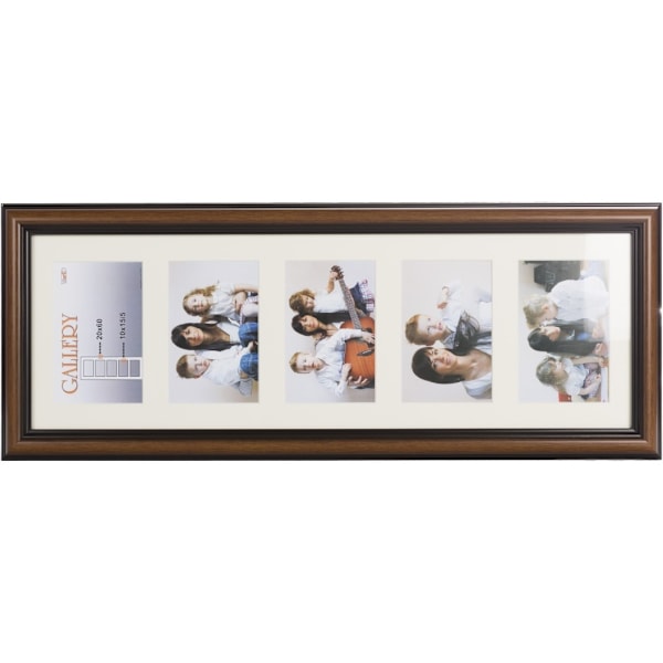 Fotoram Ema Gallery 20x60/5/10x15, brun (VF3969)