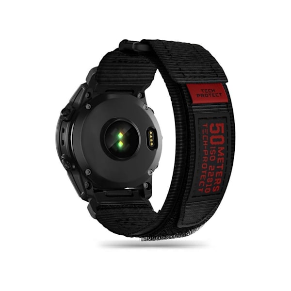 Tech-Protect klockarmband Scout Pro Garmin fenix 5/6/6 Pro/7, svart