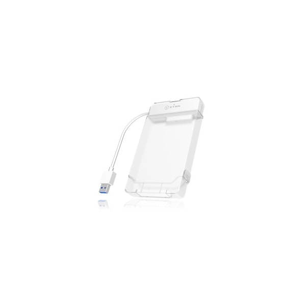 Raidsonic, 2,5", ICY BOX, Adapterkabel med skyddande lock för 2,5" SATA hårddiskar till USB 3.0, blå Access LED Vit