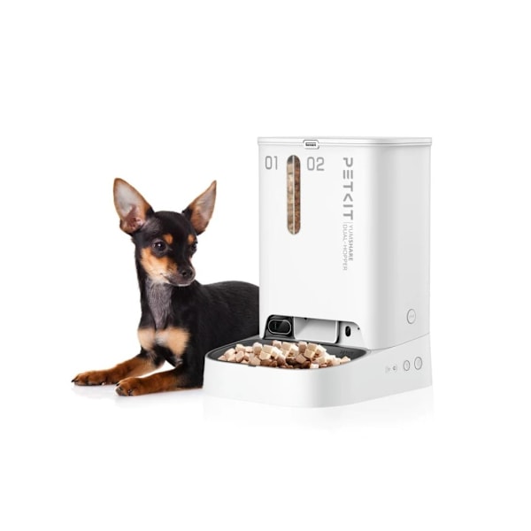 PETKIT, Matare med kamera, P591 YumShare Dual-hopper