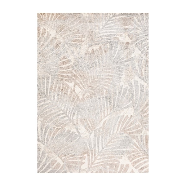 Matta TOULOUSE-1, 200x285cm, beige/grå blad