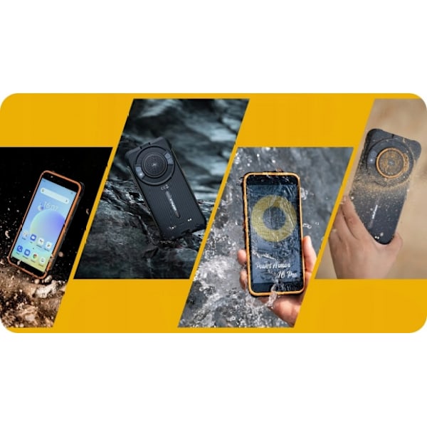 Puhelin GSM, Power Armor 16S 128GB Orange, Ulefone