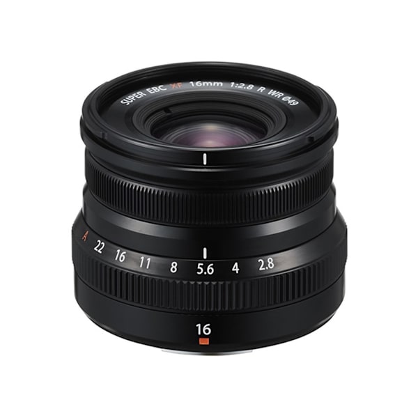 Fujifilm XF 16mm f/2.8 R WR -objektiivi, musta
