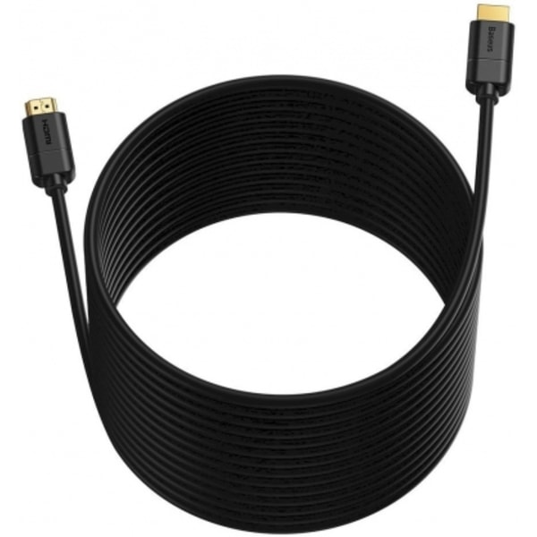 Tilbehør for tilkobling, HDMI 2.0-kabel 4K 30 Hz 3D HDR 18 Gbps 5m Sort, Baseus