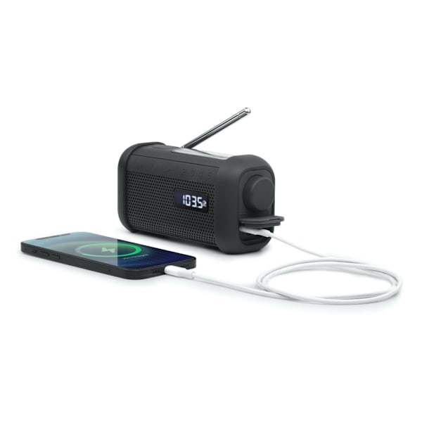 Muse, kannettava aurinkoradio kampilla ja taskulampulla, MH-08 MB