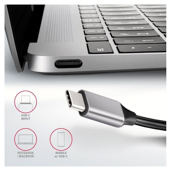 AXAGON, SuperSpeed ​​USB-C Combo 6in1 Hub, HMC-6H4A