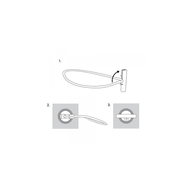 BUNGEE CORD T BAR elastinen kumi T-tangon kääntyvällä, 15 cm pitkä - 10 kpl läpipainopakkaus