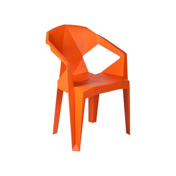 Tuoli MUZE 56x50,6xH80cm, materiaali: muovi, väri: oranssi.