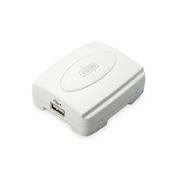 Digitus, USB-utskriftsserver, 1-port 1x RJ45, 1x USB A, USB 2.0, DN-13003-2