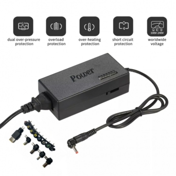 Tilbehør til PC GX-96W Universal Laptop Oplader 13 Porte 96W Sort, Riff