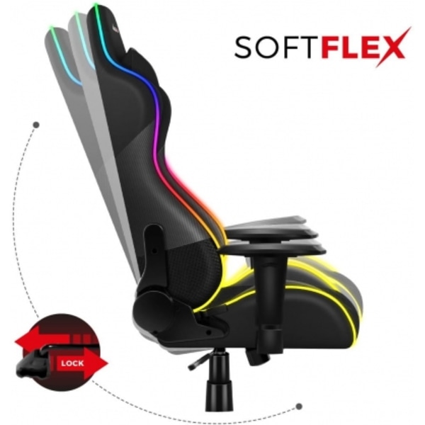 PC Furniture Force 6.2 Black RGB, Huzaro
