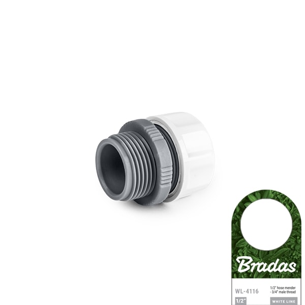 35 tuotteen paketti. Pikaliitin 1/2" kierteellä 3/4" WHITE LINE Bradas