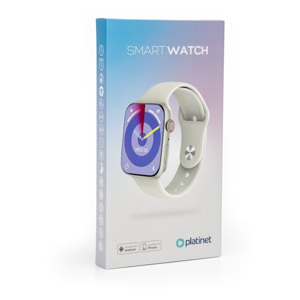 Platinet smartwatch PSMART29W, vit (45996)