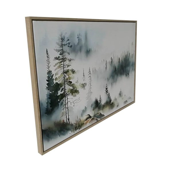 Seinätaide WALLY 45x60cm, sumuinen metsä