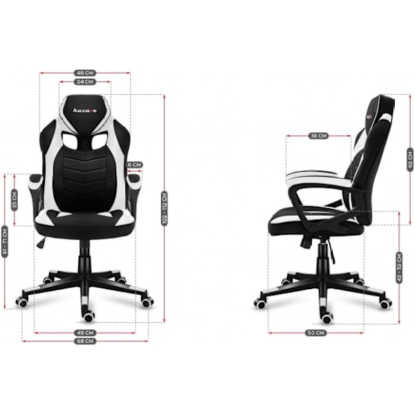 PC Furniture Force 2.5 White Mesh, Huzaro