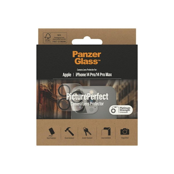 PanzerGlass, Kameraskydd, Apple, iPhone 14 Pro/14 Pro Max, Svart