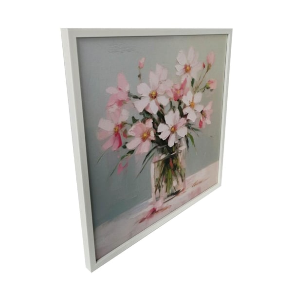 Väggkonst WALLY 40x40cm, bukett blommor