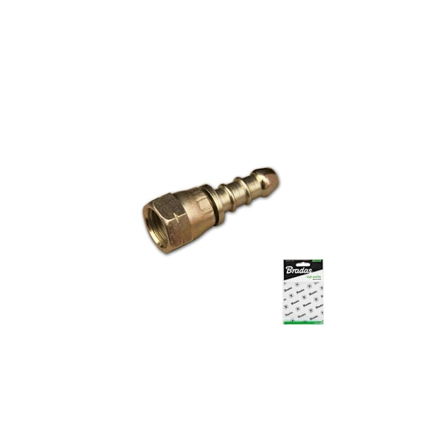 Todelt drejeligt stik, hun 1/4"L x 9-10mm -