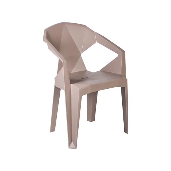 Tuoli MUZE 56x50,6xH80cm, materiaali: muovi, väri: taupe