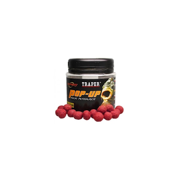 Groundbait TRAPER Floating Boilies Strawberry 12mm 50g
