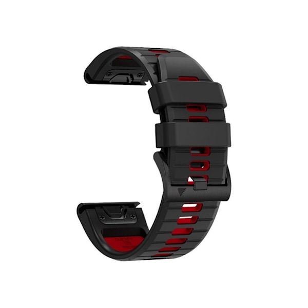 Tech-Protect kellon ranneke IconBand Pro Garmin fenix 3/5X/3HR/5X Plus/6X/6X Pro/7X, musta/punainen
